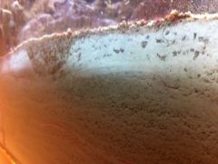 Evolution du sable (coté gauche)